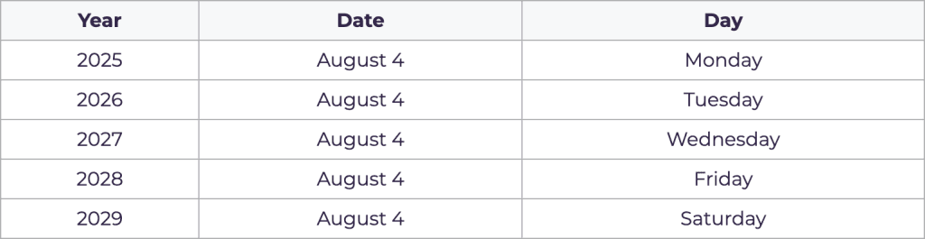 National White Wine Day Dates