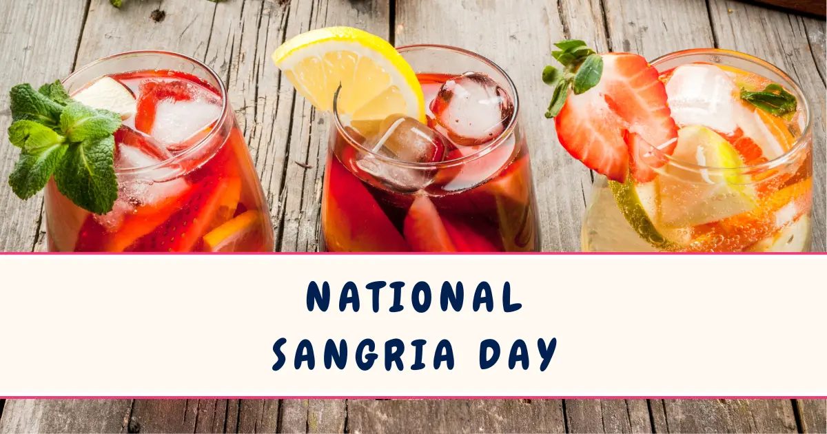 When Is National Sangria Day 2025 | Saturday, 20 Dec, 2025