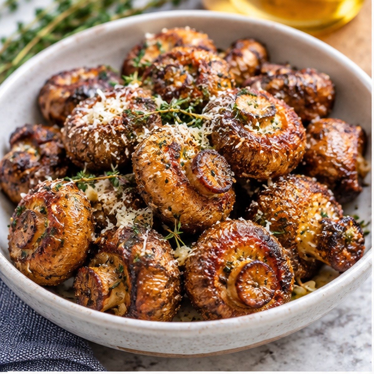 Crispy Crispy Air Fryer Mushrooms Recipe